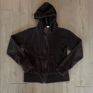 Chic Velour Dark Brown Jacket
